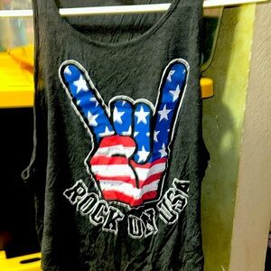 Four girlz Los Angeles tank top 🇺🇸Rock on USA